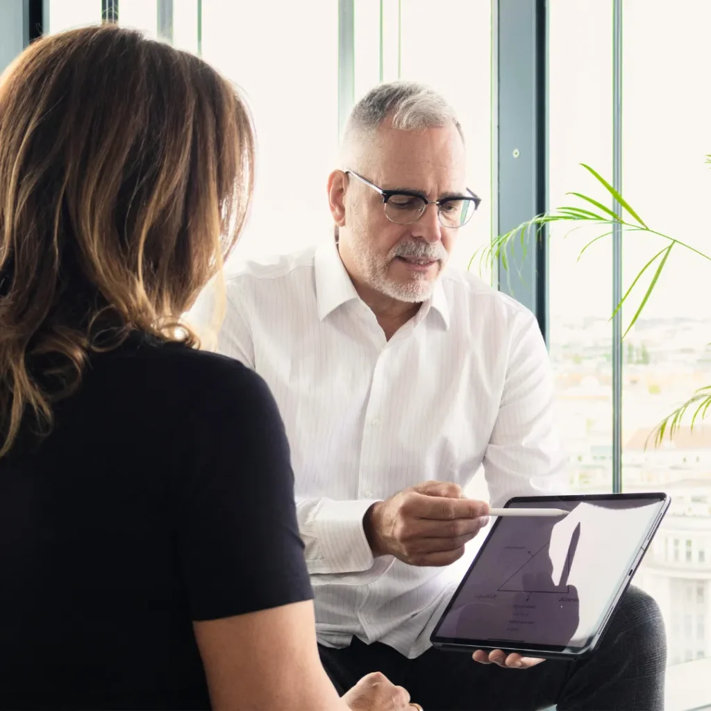 Stefan Reuter in der Beratung